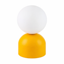 Лампа настільна жовта з білим матовим плафоном H-21 cm G9 Yellow Bulb 260240-100007508