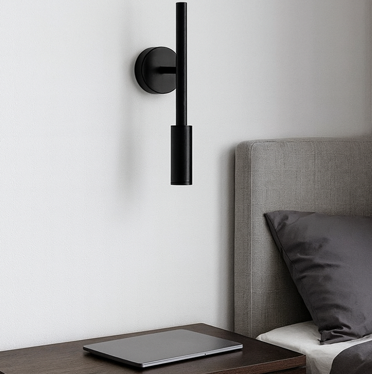 Настінні світильники H-30 cm GU10 MR11 Black / White Slim tube lamp 230318-100001490