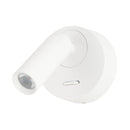 Настінний світильник білий з вимикачем поворотний D-7 cm Led 3W 3000K White Spot 260302-100007600