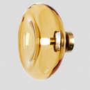 Настінний світильник золотий з плафоном медового кольору D-29 cm G9 Amber Bulb 260633-100008128