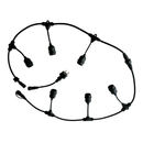 Гірлянда вулична чорна під лампи на підвісці 5м E27х5 Black Garland Retro hang 251062-100006414