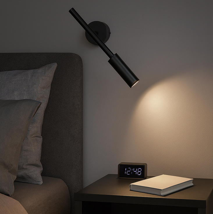 Настінні світильники H-30 cm GU10 MR11 Black / White Slim tube lamp 230318-100001490