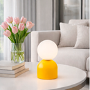 Лампа настільна жовта з білим матовим плафоном H-21 cm G9 Yellow Bulb 260240-100007508