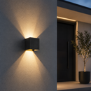 Настінний чорний вуличний світильник H-10 cm Led 6W IP54 3000K Black Paola 260619-100008284