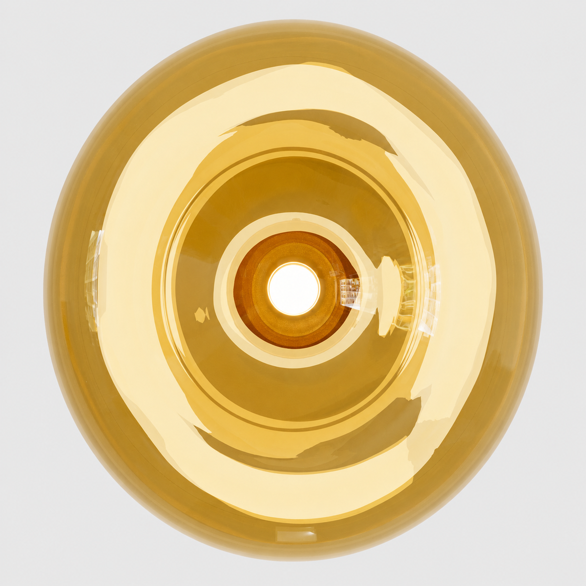 Настінний світильник золотий з плафоном медового кольору D-29 cm G9 Amber Bulb 260633-100008128