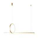Підвісна люстра золота L-120 cm Led 30W 3000K Gold Luna 251002-100006310