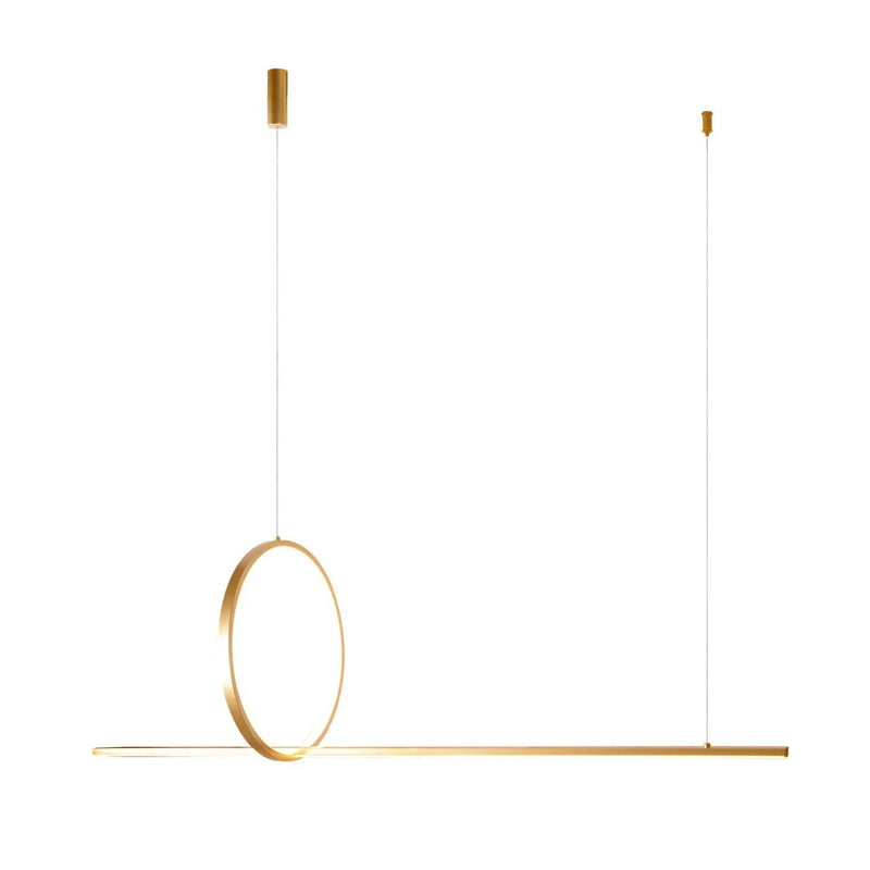 Підвісна люстра золота L-120 cm Led 30W 3000K Gold Luna 251002-100006310