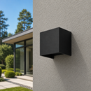 Настінний чорний вуличний світильник H-10 cm Led 6W IP54 3000K Black Paola 260619-100008284