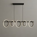 Люстра 5 rings L-115cm Led 5000К 63W Black 250676-100005161