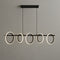 Люстра 5 rings L-115cm Led 5000К 63W Black 250676-100005161