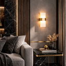 Настінний світильник золотий з білим прямокутним плафоном H-27 cm Led 10W Gold+Transparent Plane 260319-100007690