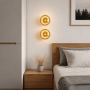 Настінний світильник золотий з плафоном медового кольору D-29 cm G9 Amber Bulb 260633-100008128