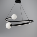 Підвісні люстри Domiana Pearls Black D-50 см / D-60 см / D-80 см Н-25-155 см 3000К-4000К-6000К 231118-100002849