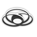 Стельова світлодіодна люстра кільцева чорна з пультом D-48 cm Led 100W 3000K 4000K 6000K Black Trio ceiling 260160-100007198