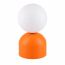 Лампа настільна помаранчева з білим матовим плафоном H-21 cm G9 Orange Bulb 260240-100007510