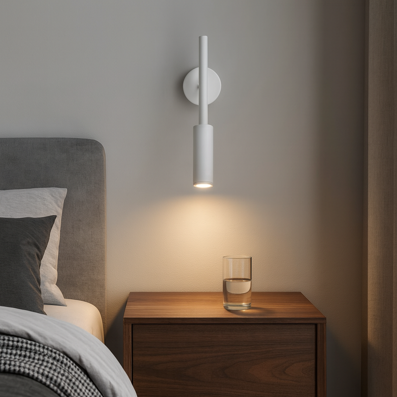 Настінні світильники H-30 cm GU10 MR11 Black / White Slim tube lamp 230318-100001490