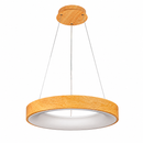 Підвісний світильник з пультом D - 48 cm / D - 60 cm Led 74W / 90W Beige Wooden Forest 260531-100007939