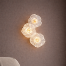 Світильник настінний прозорий у вигляді квітки H-50 cm Led 15W Gold+Transparent Trio Flowers 260319-100007702