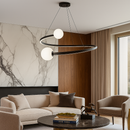 Підвісні люстри Domiana Pearls Black D-50 см / D-60 см / D-80 см Н-25-155 см 3000К-4000К-6000К 231118-100002849