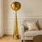 Торшер золотий з плафоном органічної форми H-155 cm E27 Gold Melt plazma floor lamp 250931-100006060