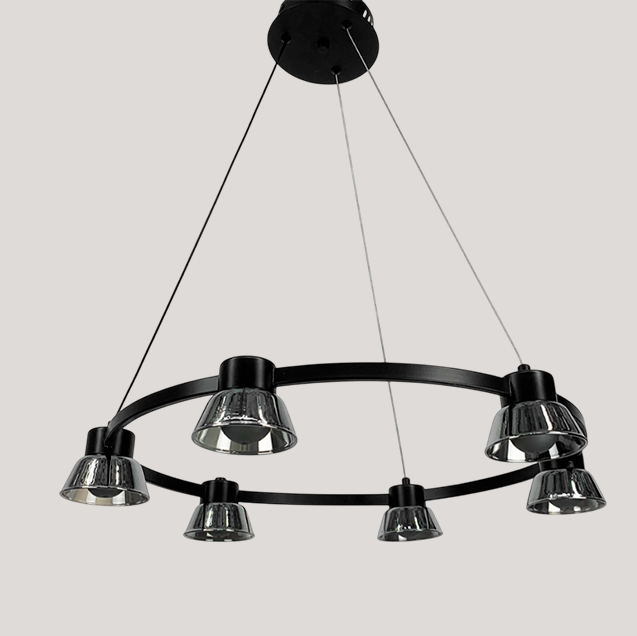 Підвісні світильники Industrial Black + Graphit 3000К-6000К D-60cm Led 12W / D-80cm Led 18W / D-100cm Led 24W 231018-100002689