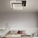 Стельовий світлодіодний світильник з пультом Geometry Black + White 74W LED 250431-100004616