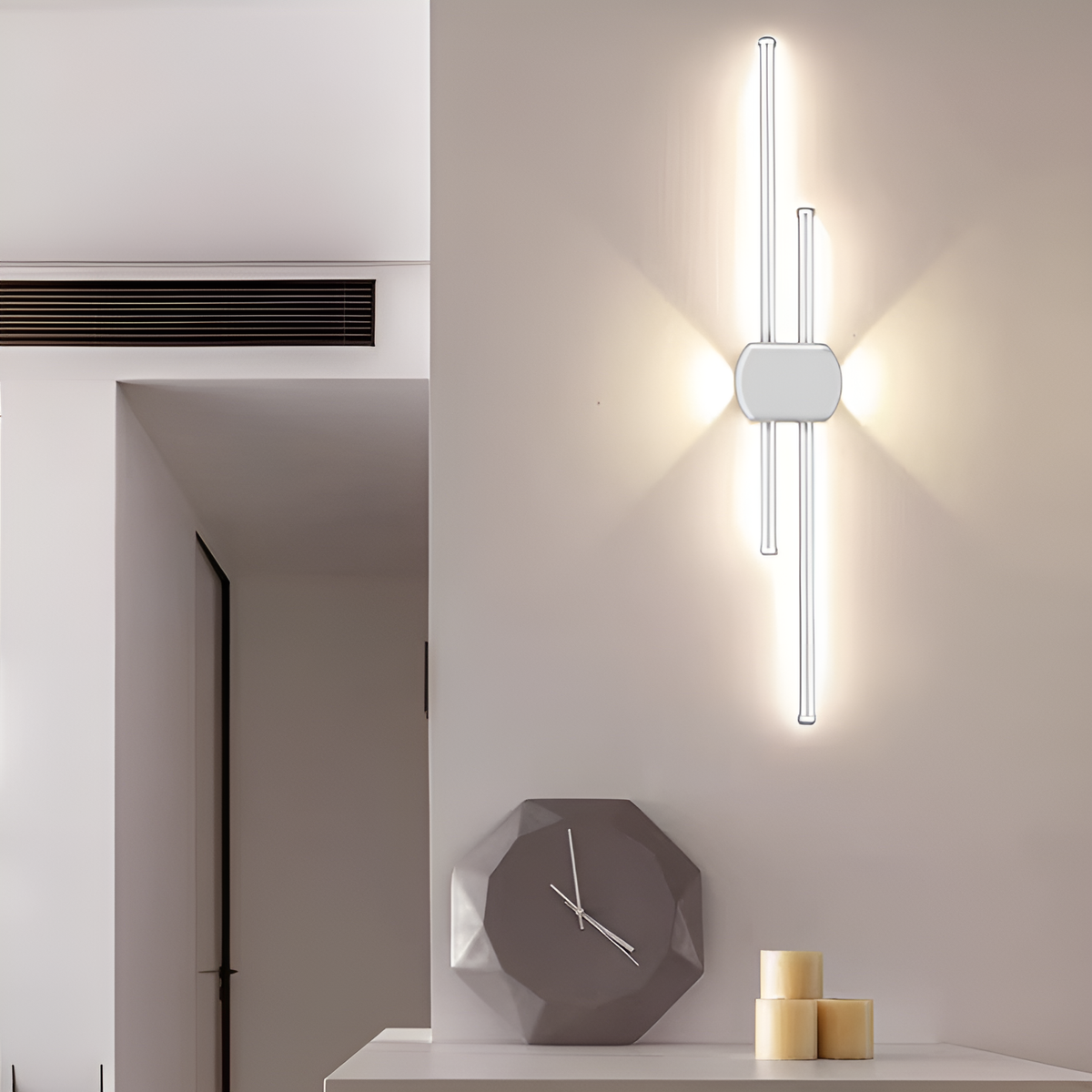 Настінні світильники 2 lines 3000K-6000K H-60 см Led 20W / H-90 см Led 30W / H-120 см Led 40W White 250419-100004345