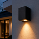 Настінний чорний вуличний світильник H-10 cm Led 5W IP54 3000K Black Zoey 260619-100008286