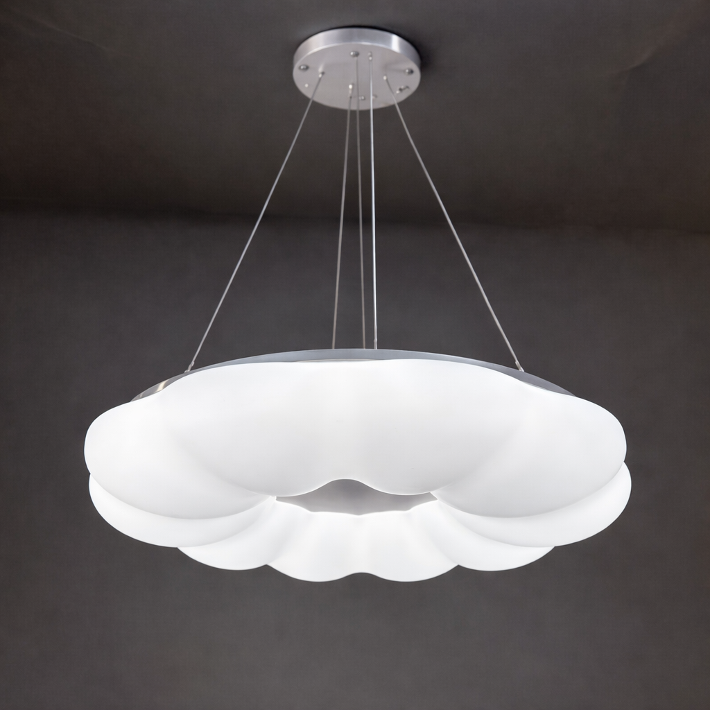 Люстра біла підвісна D-50 cm / D-60 cm Led 45W/ 55W White Flower Cloud 260188-100007121