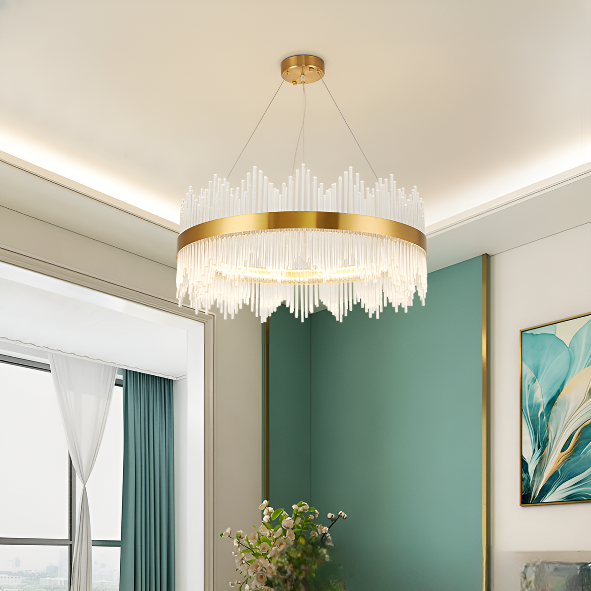 Люстра Elegance Gold Clear D-60 cm / D-80 cm 250488-100004484