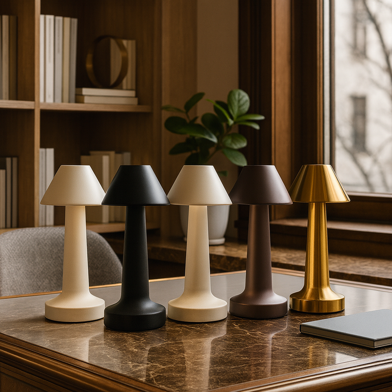 Лампа настільна автономна Cone led lamp Brown matte 240566-100003348