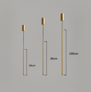 Підвісний світильник Linear Pipe line Black / Gold Н-60 см / Н-80 см / Н-100 см 210718-100000043