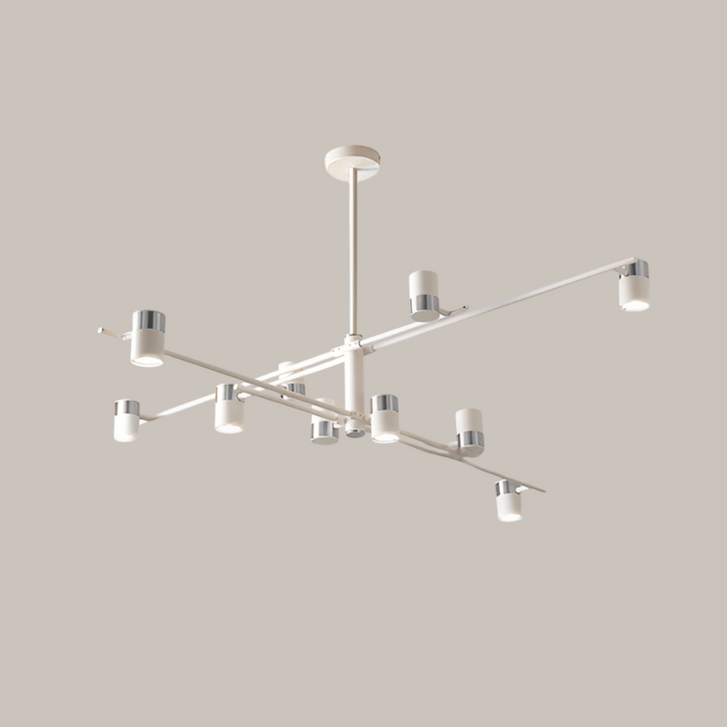 Люстра Супутник Spoon 10 D-130 см White + Chrome 250419-100004455