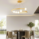 Люстри підвісні Перлинки D-65 cm / D-80 cm 3000K-4000K-6000K Gold+White Pearls halves 231218-100002855