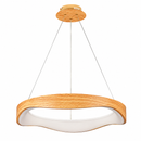 Підвісний бежевий світильник з пультом D - 52 cm / D - 62 cm Led 80W / 92W Beige Wooden Forest 260531-100007941
