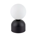 Лампа настільна чорна з білим матовим плафоном H-21 cm G9 Black Bulb 260240-100007512