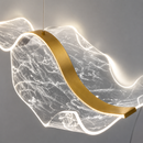 Видовжені люстри золоті з текстурами L-100 cm ( розсип ) / L-120 ( димка ) cm Led Gold Aurora 260835-100008768