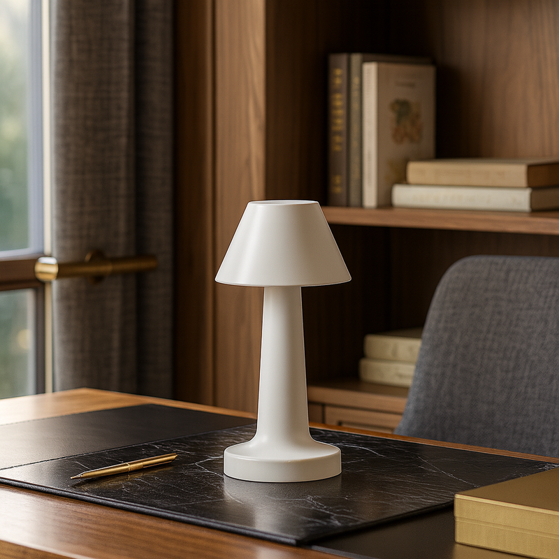 Лампа настільна автономна Cone led lamp White 240566-100003345