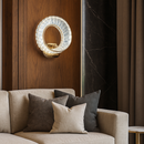 Настінний світильник золотий з кришталевим плафоном Кристал H-30 cm Led Gold+Transparent Crystal diamond 250735-100005481