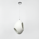 Гіпсовий білий підвісний світильник H-50 cm E27 White Vabi sabi oval 250818-100005792