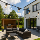 Гірлянда вулична чорна під лампи L-25м E27х100 IP65 Black Fairy Garland 251064-100006422