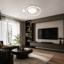Світильник стельовий білий з пультом L - 60 cm H - 5 cm Led 78W White Saturn 260535-100008013