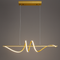 Люстра золота видовжена L- 100 cm Led 100W Gold Line Wave 251088-100006360