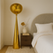 Торшер золотий з плафоном органічної форми H-155 cm E27 Gold Melt plazma floor lamp 250931-100006060