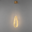 Підвісний світильник золотий з кришталевим плафоном D - 32 cm / D - 46 cm Led Gold Crystal Ring 260822-100008726