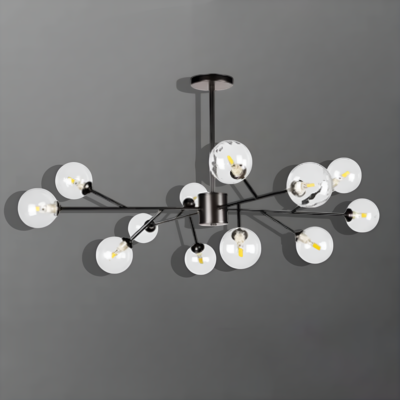 Люстра Berries G9х12 D-105cm Black + Clear 250431-100004559