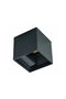 Настінний світильник чорний бра H-10 cm D-10 cm Led 7W Black 250932-100002079
