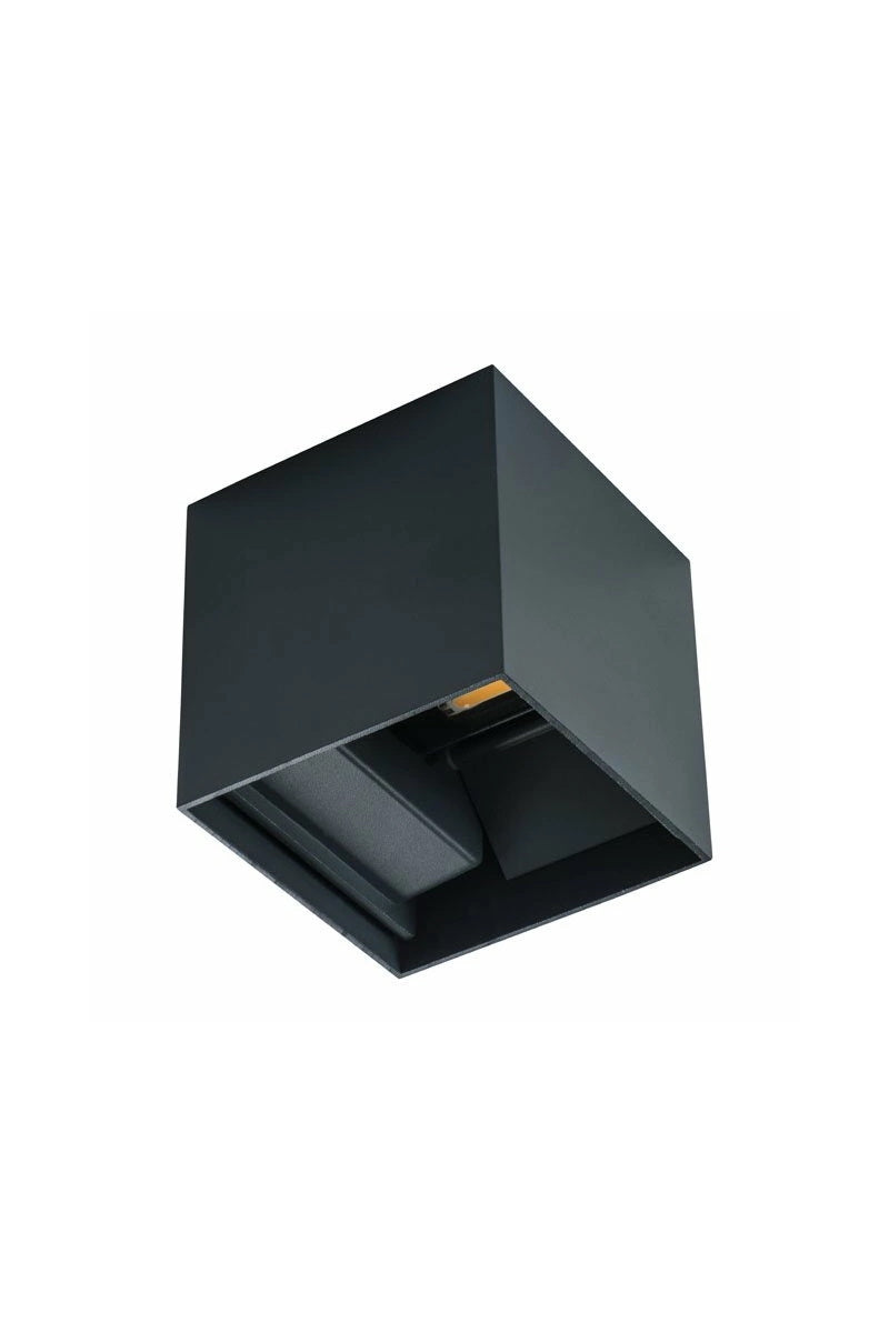 Настінний світильник чорний бра H-10 cm D-10 cm Led 7W Black 250932-100002079