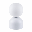 Лампа настільна біла з білим матовим плафоном H-21 cm G9 White Bulb 260240-100007514