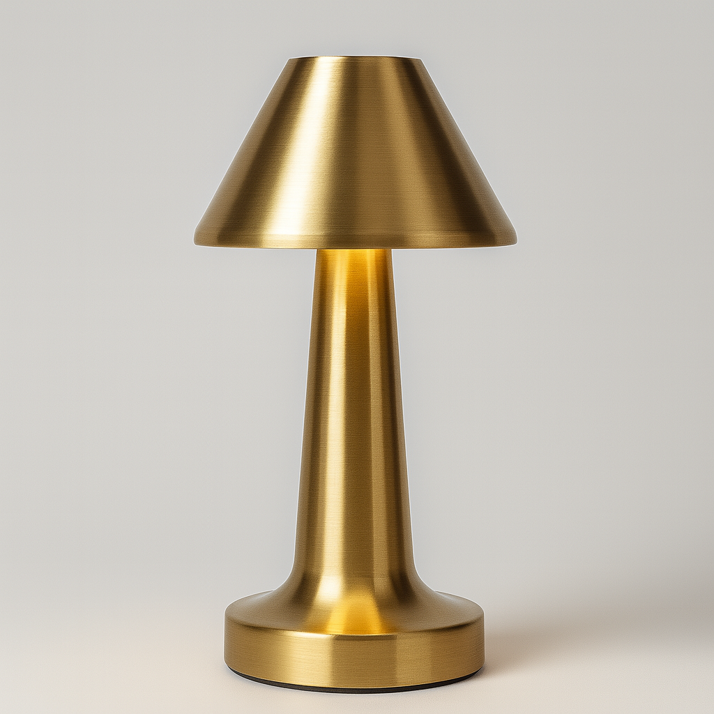 Лампа настільна автономна Cone led lamp Gold 240566-100003344